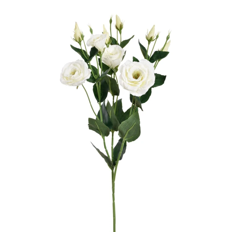 Sztuczna eustoma w kolorze kremowym 80 cm