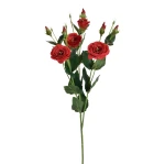 Sztuczna eustoma w kolorze czerwonym 80 cm
