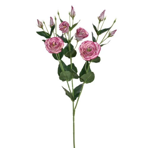 Sztuczna eustoma w kolorze brudnym różu 80 cm