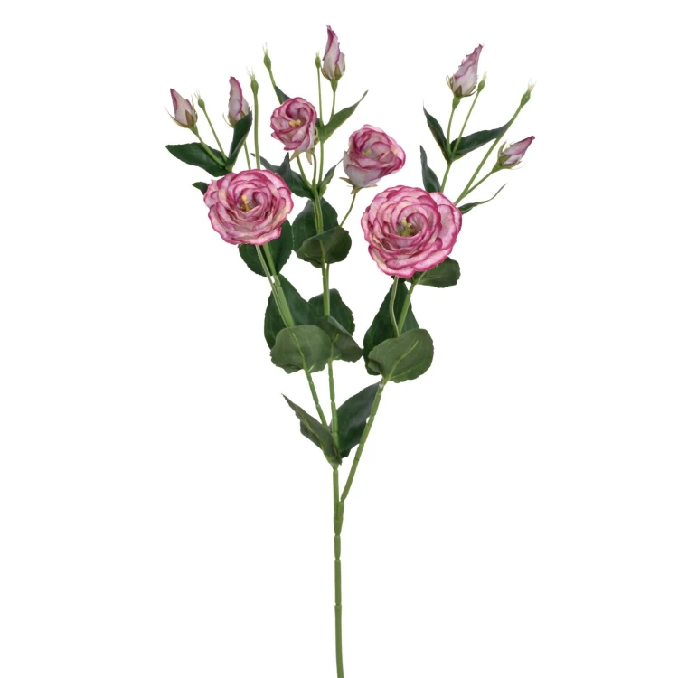 Sztuczna eustoma w kolorze brudnym różu 80 cm