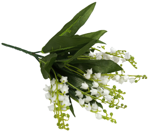 Bukiet konwalia w kolorze białym 28 cm