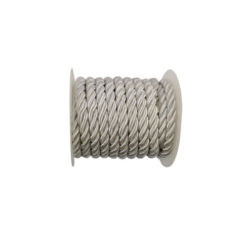 Sznurek ozdobny w kolorze białym 7mm/5m