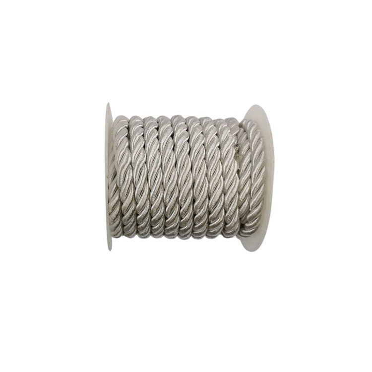 Sznurek ozdobny w kolorze białym 7mm/5m