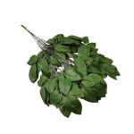 Sztuczny liść do róży w kolorze zielonym 50 cm