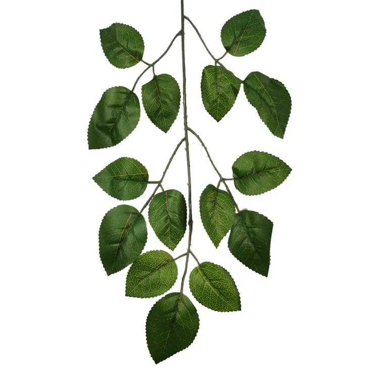 Liść do róży w kolorze zielonym 50 cm