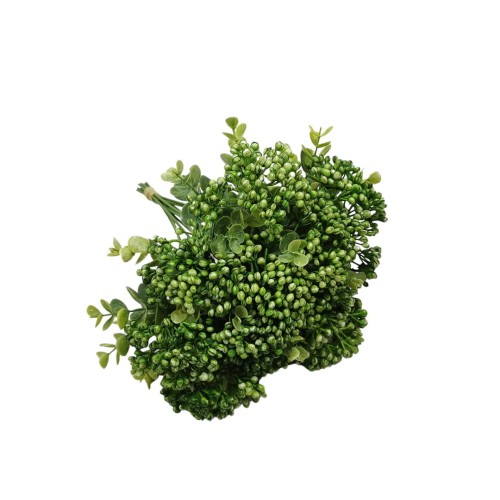 Gałązka plastikowa w kolorze zielonym 26 cm