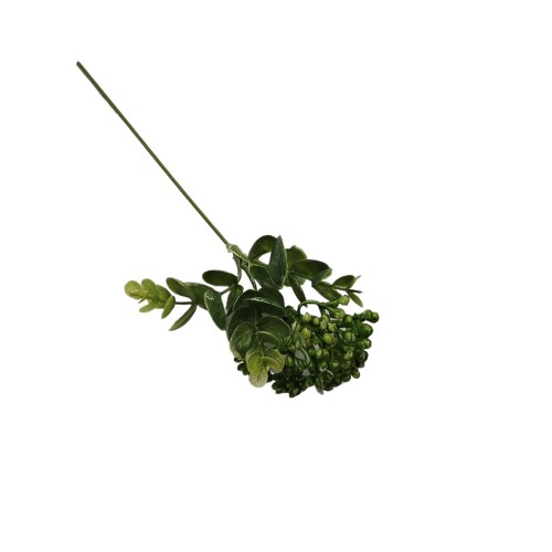 Gałązka plastikowa w kolorze zielonym 26 cm