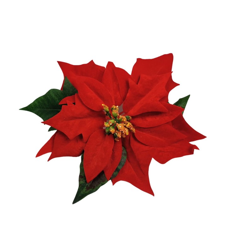 Gwiazda welurowa w kolorze czerwonym 18 cm