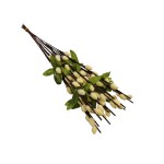 Sztuczne krótkie bazie w kolorze kremowym 30 cm