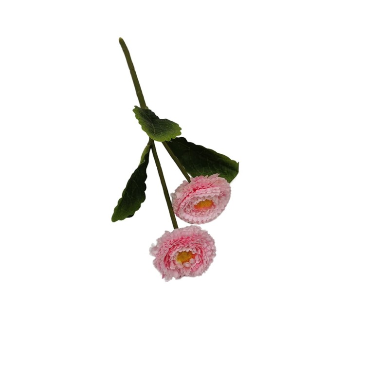 Stokrotka gałązkowa krótka w kolorze jasno różowym 22 cm