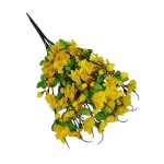 Sztuczna gałązka jabłoni w kolorze żółtym 65 cm
