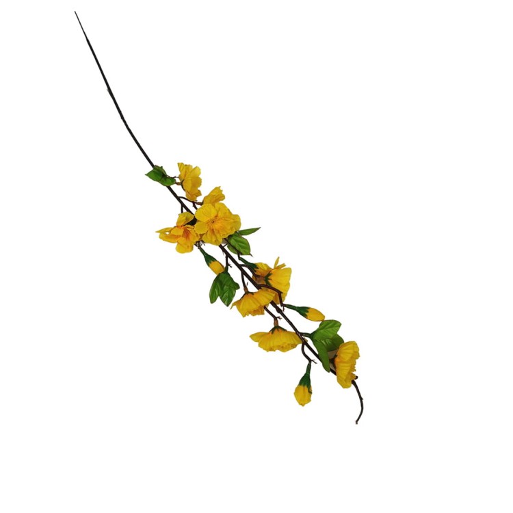 Gałązka jabłoni w kolorze żółtym 65 cm