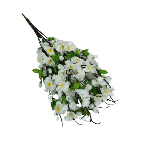 Gałązka jabłoni w kolorze białym 65 cm