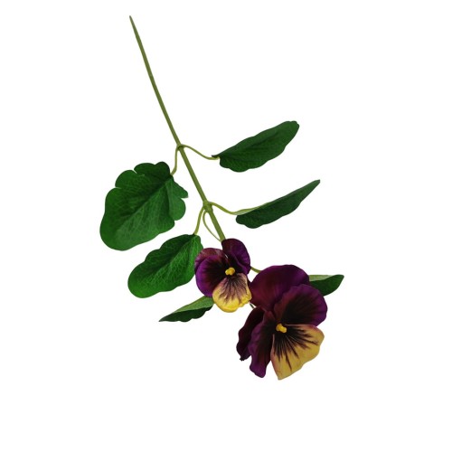 Bratek na piku w kolorze filetowo-żółtym 34 cm