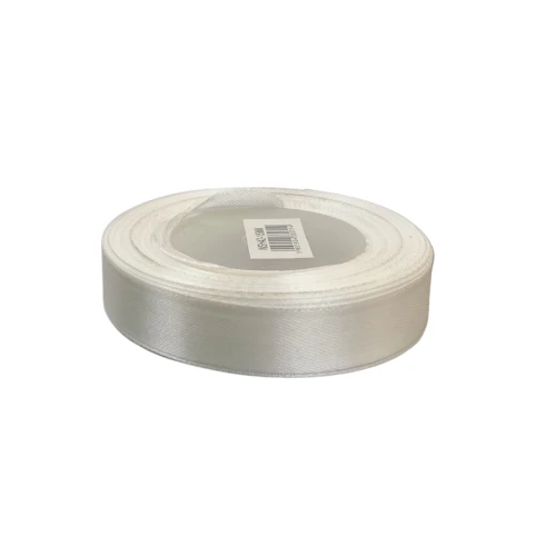 Wstążka atlasowa 15mm/25m w kolorze kremowym