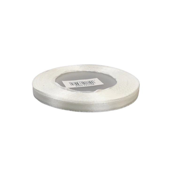 Wstążka atlasowa 6mm/25m w kolorze kremowym