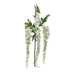 Sztuczna wisteria w typie groszku w kolorze białym 160 cm