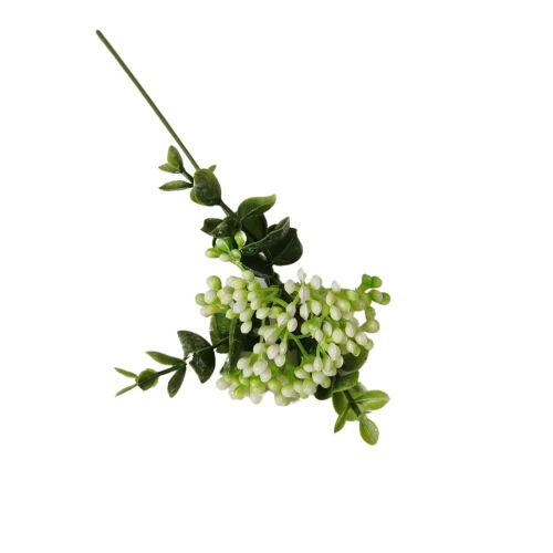 Sztuczne gałązki plastikowe w kolorze białym 26 cm