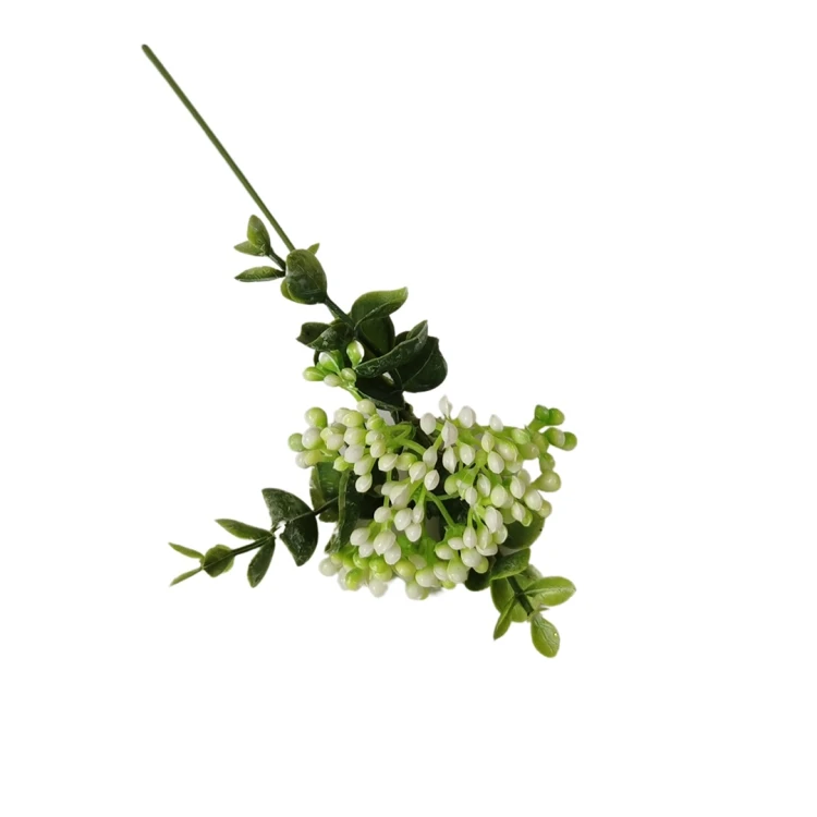 Sztuczne gałązki plastikowe w kolorze białym 26 cm