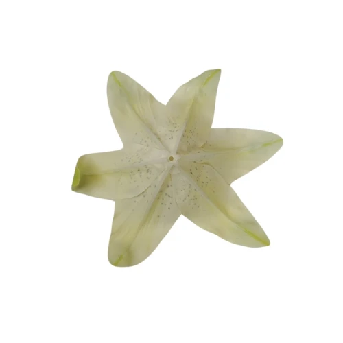 Sztuczna gumowa lilia w kolorze zielonym 20 cm