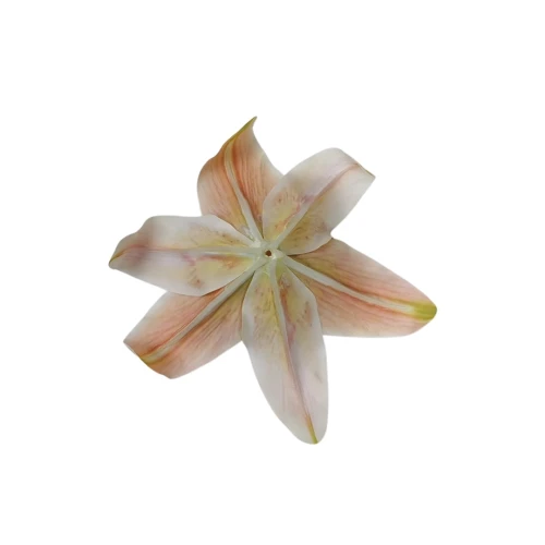 Sztuczna gumowa lilia w kolorze różowym 20 cm