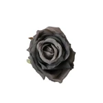 Sztuczna róża w pąku w kolorze szarym 8 cm