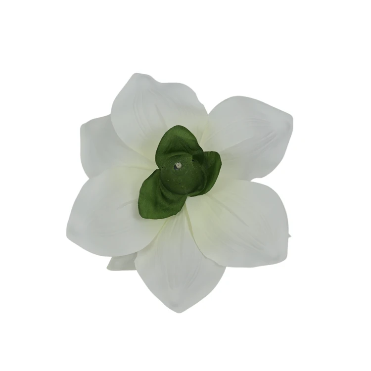 Sztuczna wyrobowa magnolia w kolorze białym 19 cm