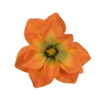 Sztuczna wyrobowa magnolia w kolorze pomarańczowym 19 cm