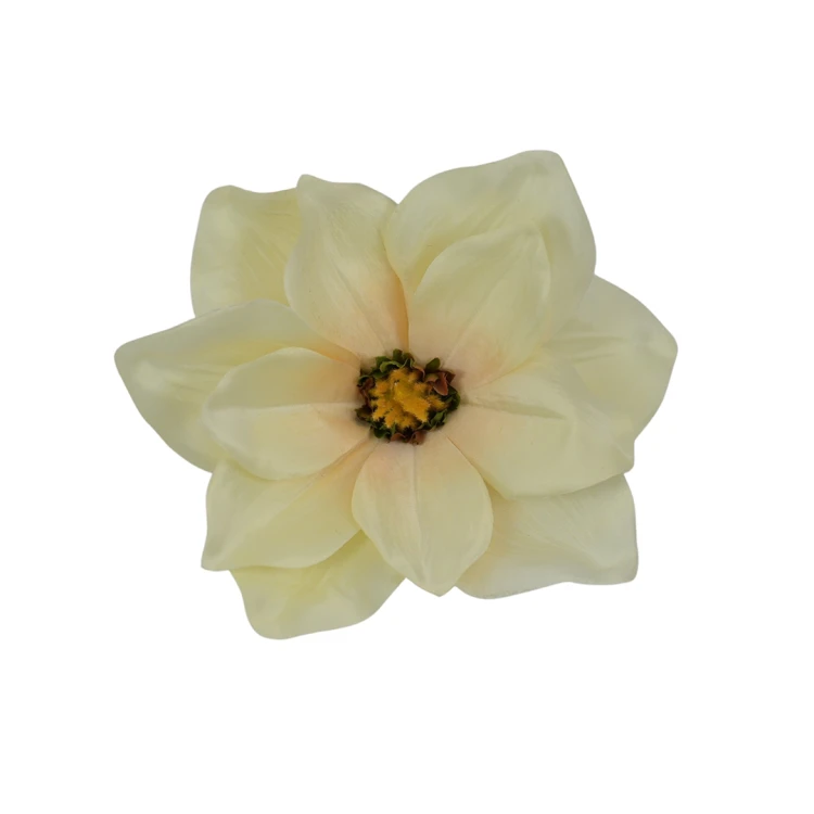Sztuczna magnolia w kolorze kremowym 19 cm