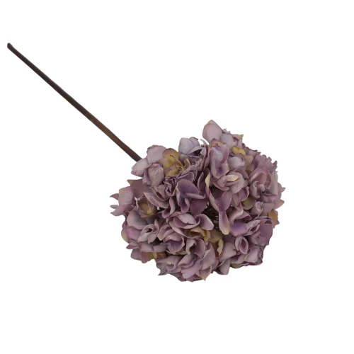Hortensja w kolorze pudrowym różu na łodydze 50 cm