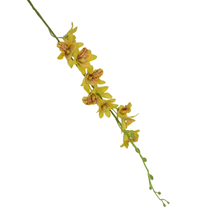 Sztuczny storczyk tajlandzki w kolorze żółtym 72 cm