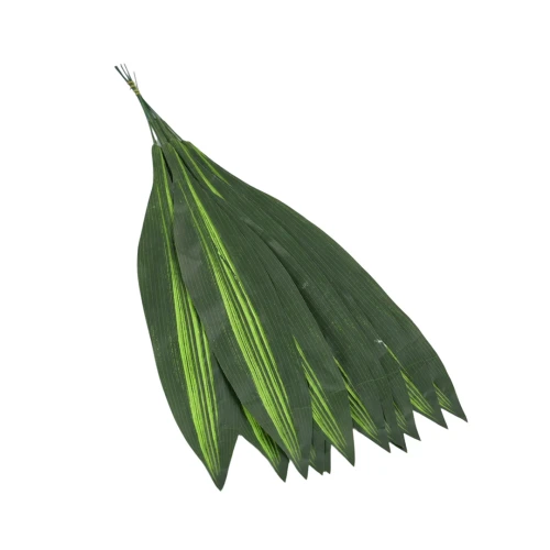 Sztuczny liść szabla w kolorze zielonym 60 cm