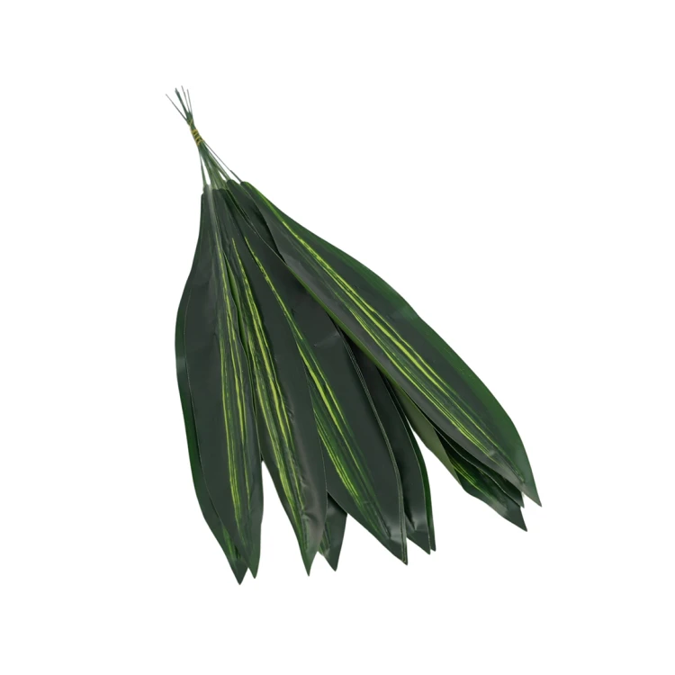 Gumowy liść szabla w kolorze zielonym 60 cm