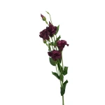 Sztuczna eustoma w kolorze bordowo zielonym 84 cm
