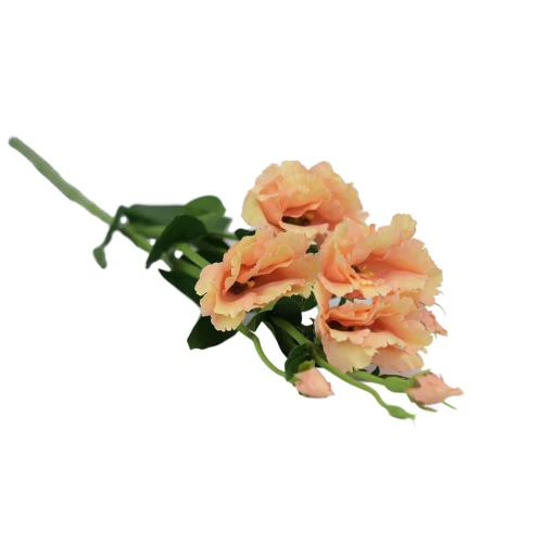 Sztuczna eustoma w kolorze brzoskwiniowym 84 cm