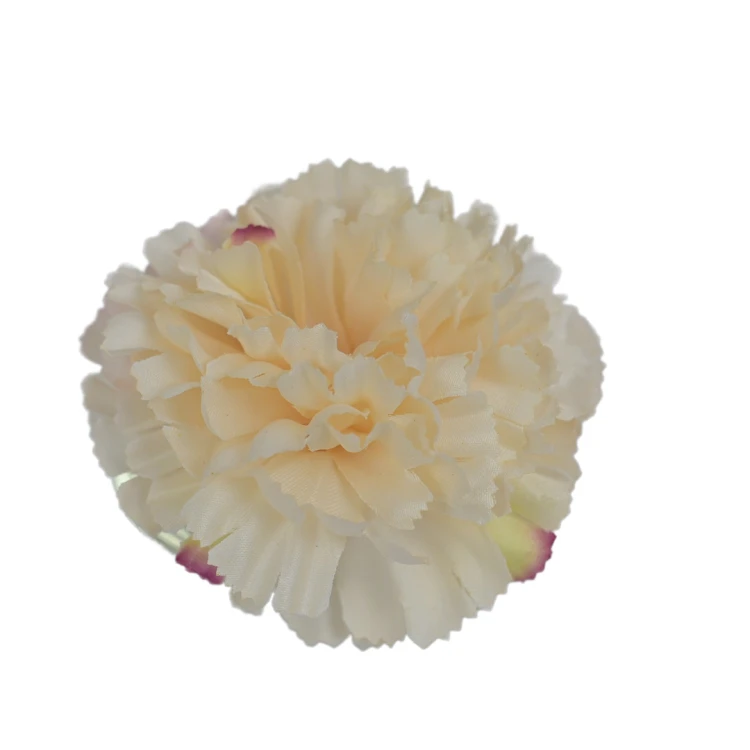 Sztuczny wyrobowy goździk w kolorze jasno łososiowym 8 cm