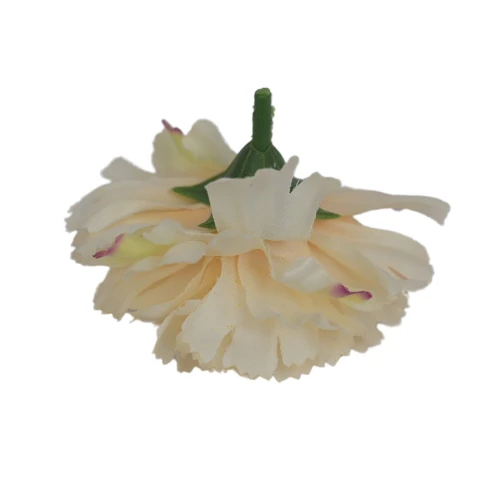 Sztuczny wyrobowy goździk w kolorze jasno łososiowym 8 cm