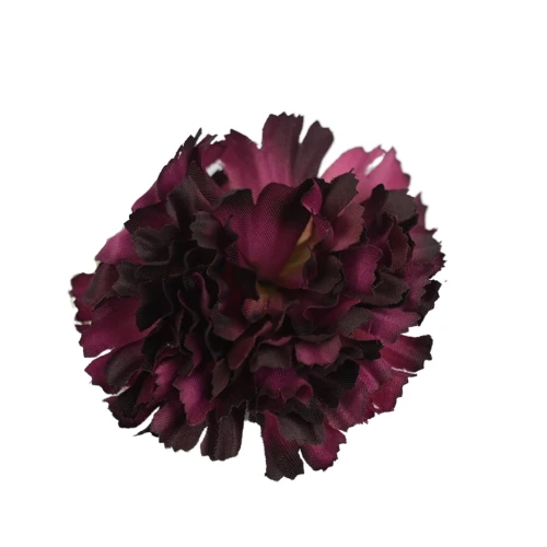 Sztuczny goździk w kolorze ciemnym fioletowym 8 cm