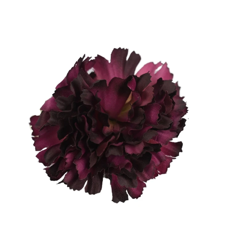 Sztuczny goździk w kolorze ciemnym fioletowym 8 cm
