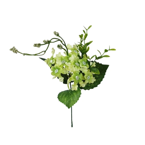 Sztuczny pik kaliny w kolorze zielonym 33 cm