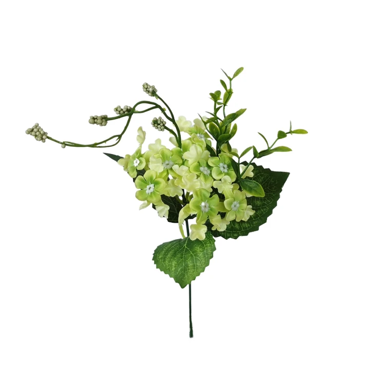 Sztuczny pik kaliny w kolorze zielonym 33 cm