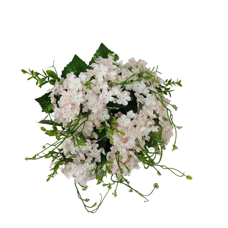 Sztuczny pik kaliny w kolorze jasno różowym 33 cm