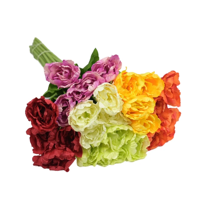 Sztuczny tulipan pojedynczy mix 24 sztuki 63 cm