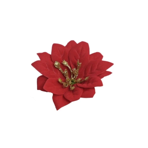 Sztuczna mini gwiazda w kolorze czerwonym 8 cm