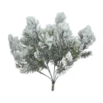 Sztuczna średnia gałązka śnieżynki 34 cm