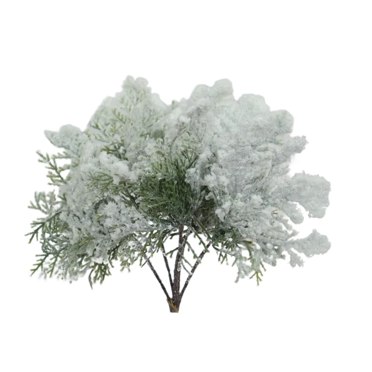 Sztuczna tuja ośnieżona 22 cm