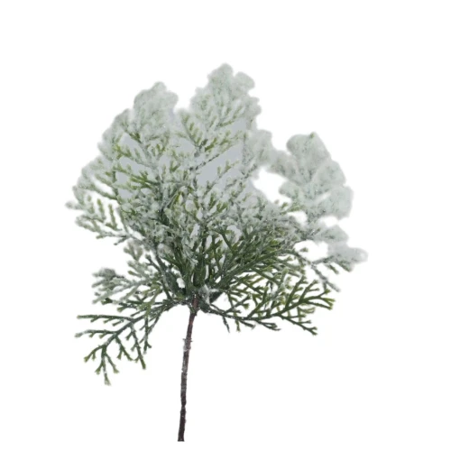 Sztuczna tuja ośnieżona 22 cm