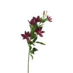 Sztuczny klematis w kolorze bordowym 86 cm
