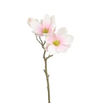Sztuczna magnolia w kolorze jasno różowym 40 cm