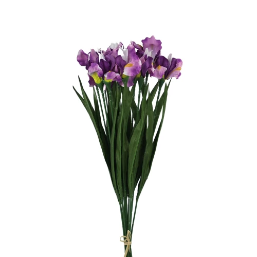 Sztuczny irys w kolorze fiołkowo-różowym 60 cm